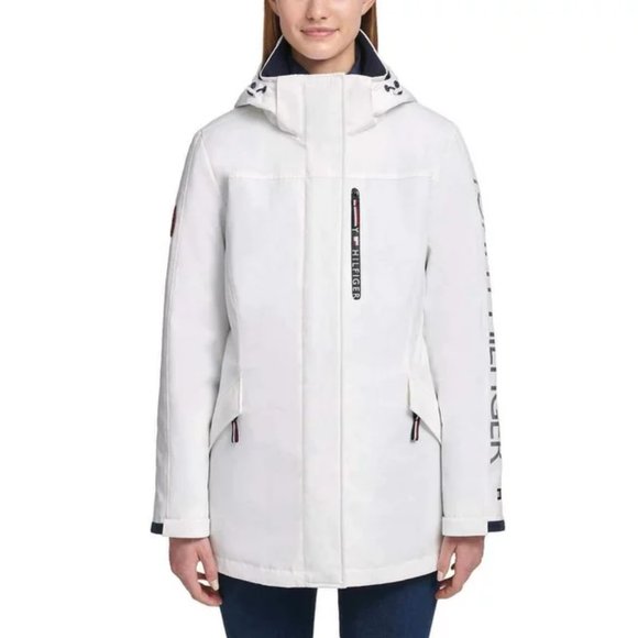 NWOT Tommy Hilfiger 3 In 1 Systems Winter Jacket Parka White SizeL $280 L171